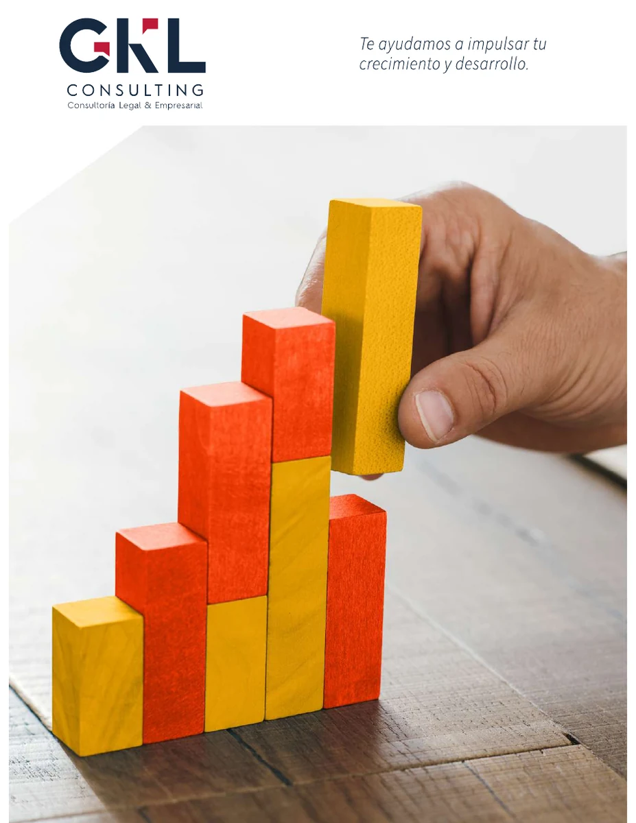 Portada del brochure corporativo de GKL Consulting